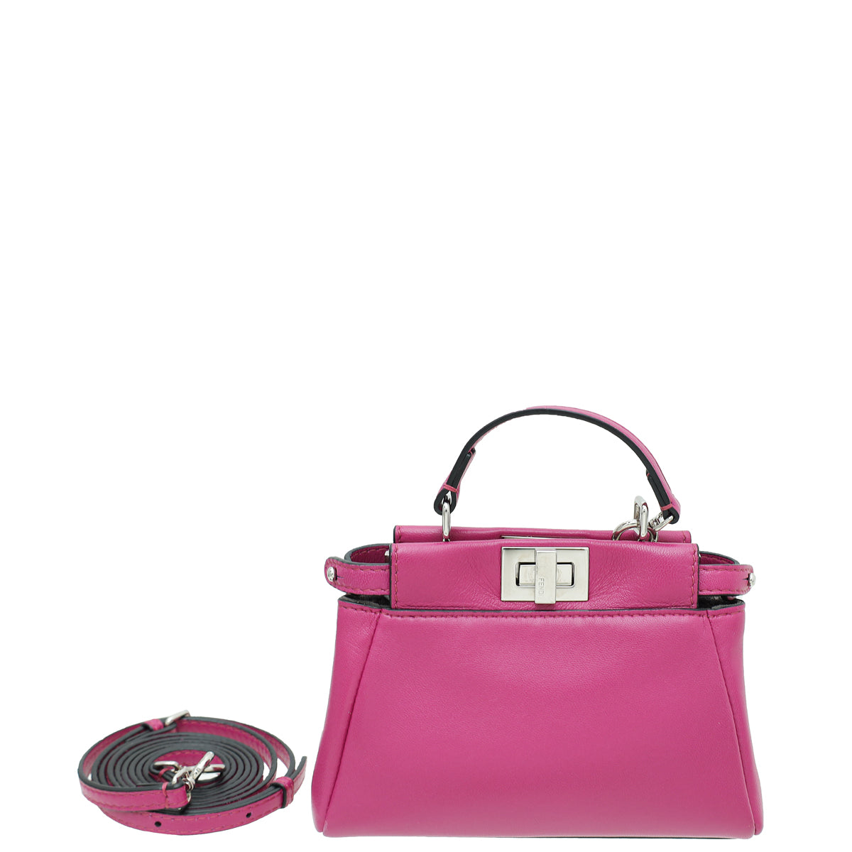 Fendi Magenta Peekaboo Micro Bag