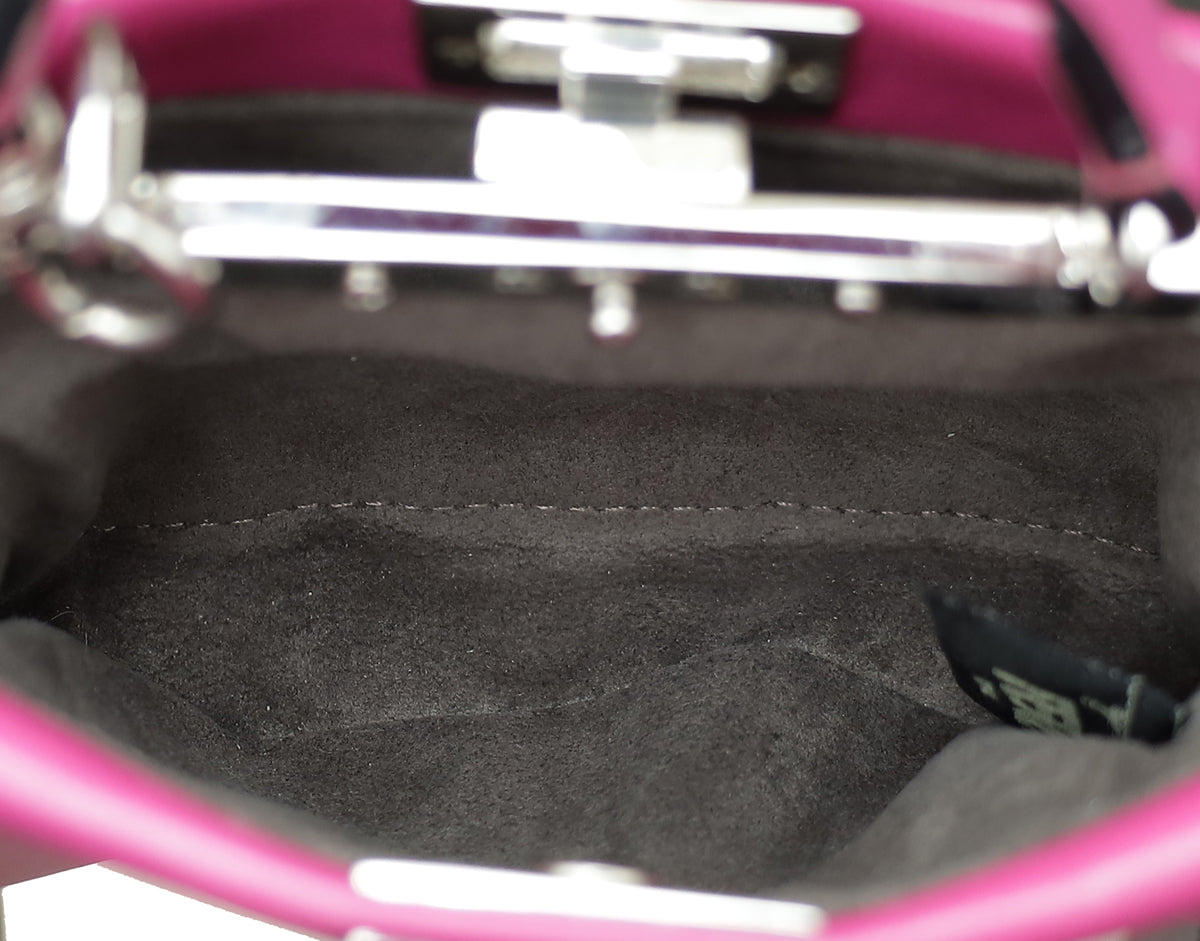 Fendi Magenta Peekaboo Micro Bag