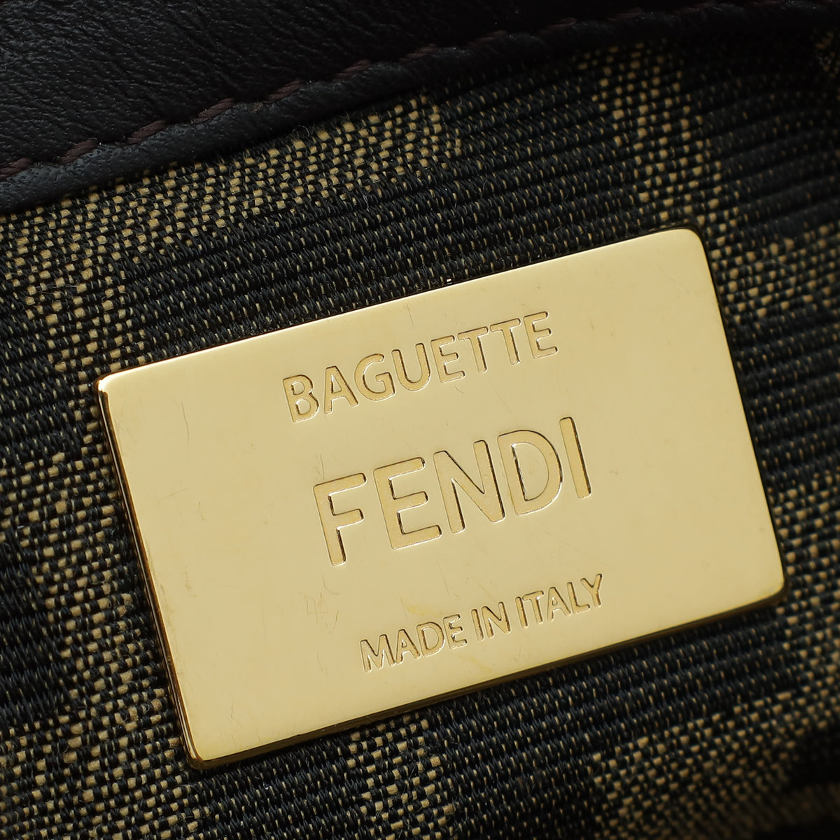 Fendi Tobacco FF Zucca Baguette Bag