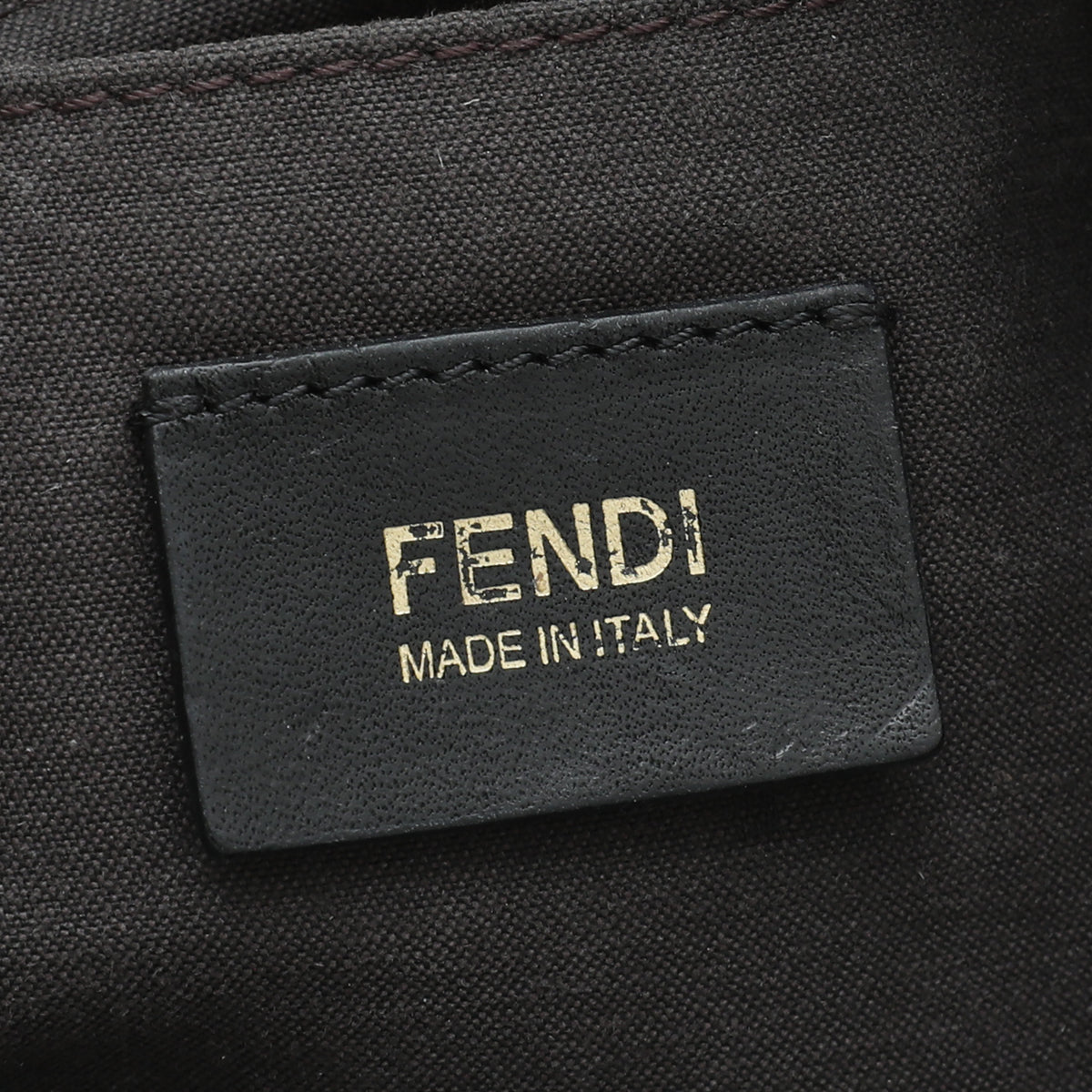 Fendi Black Zucca Chef Shopper Small Tote Bag