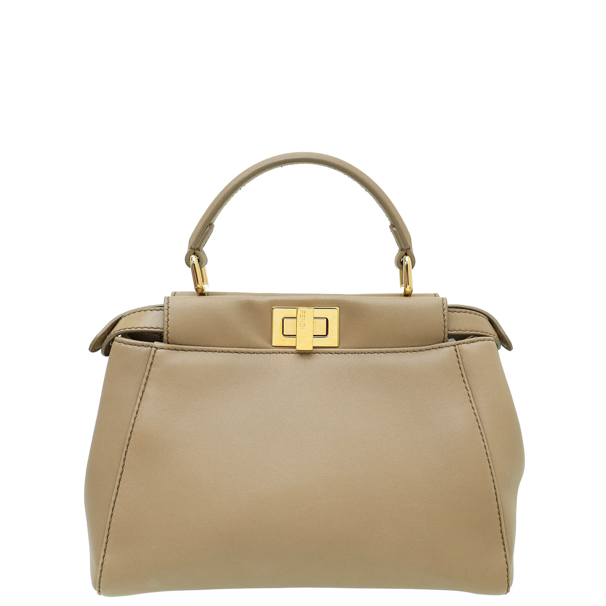 Fendi Taupe Peekaboo Mini Bag