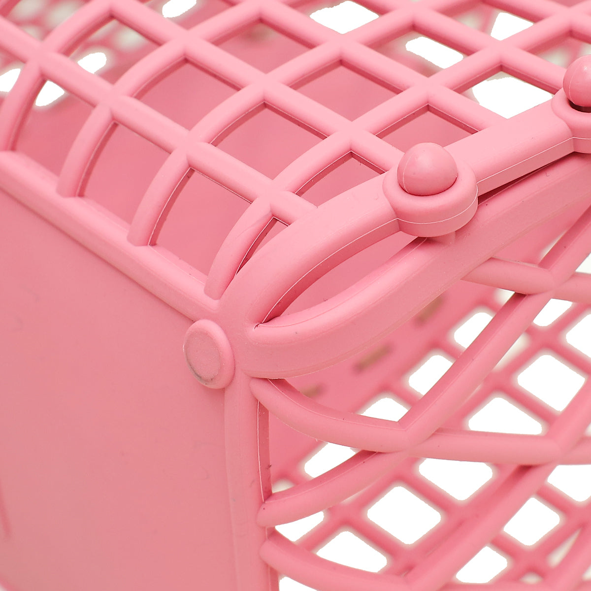 Fendi Pink Plastic Small Basket Bag