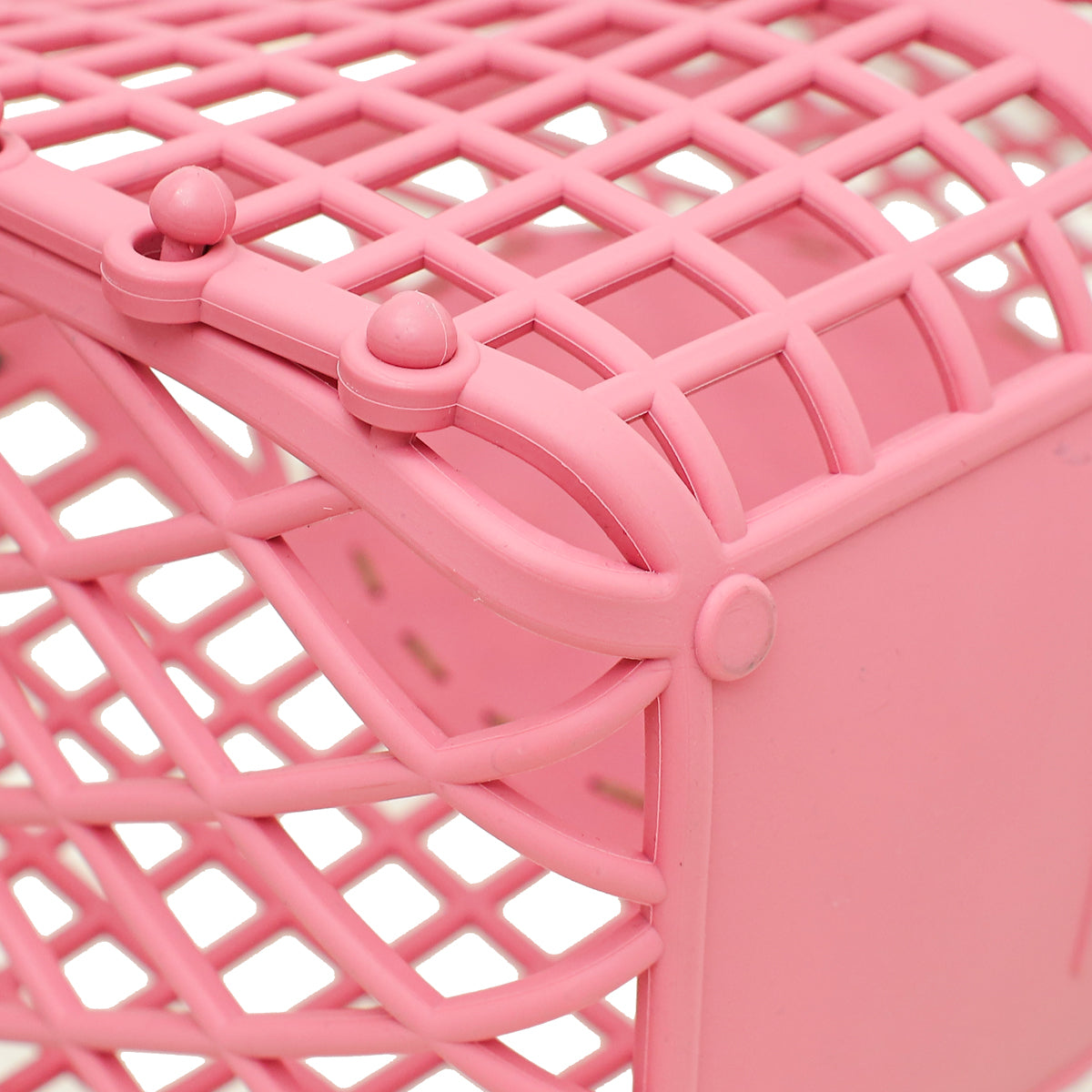 Fendi Pink Plastic Small Basket Bag