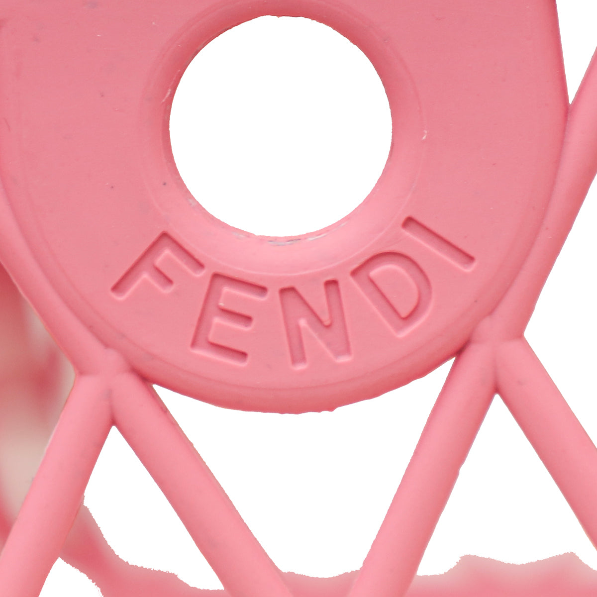 Fendi Pink Plastic Small Basket Bag