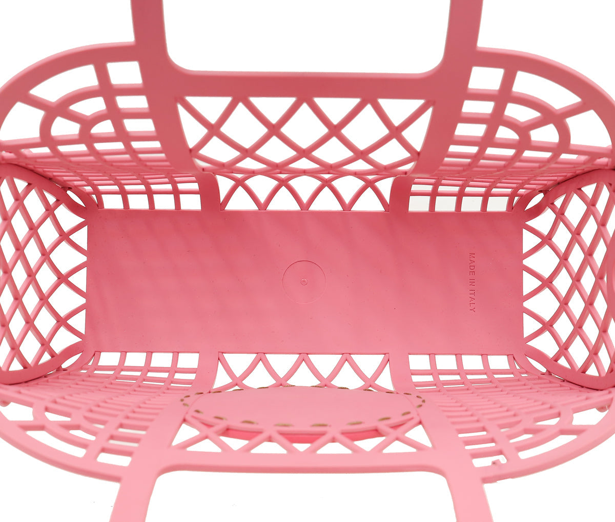 Fendi Pink Plastic Small Basket Bag