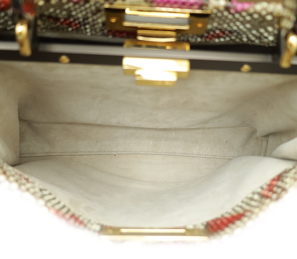 Fendi Multicolor Python Peekaboo Regular Bag