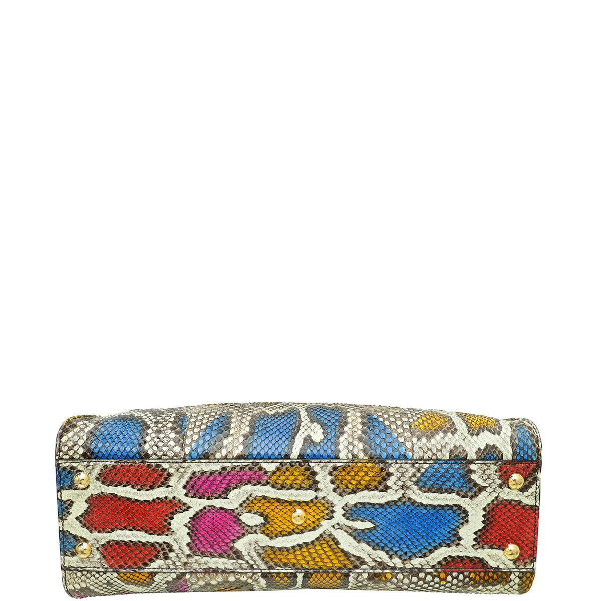 Fendi Multicolor Python Peekaboo Regular Bag