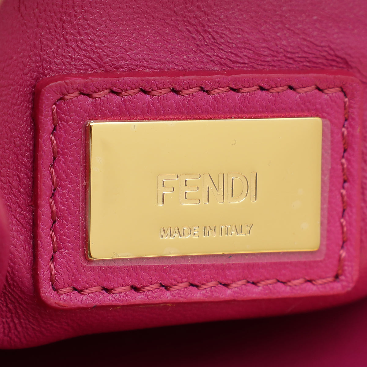 Fendi Multicolor Python Mini Peekaboo Bag