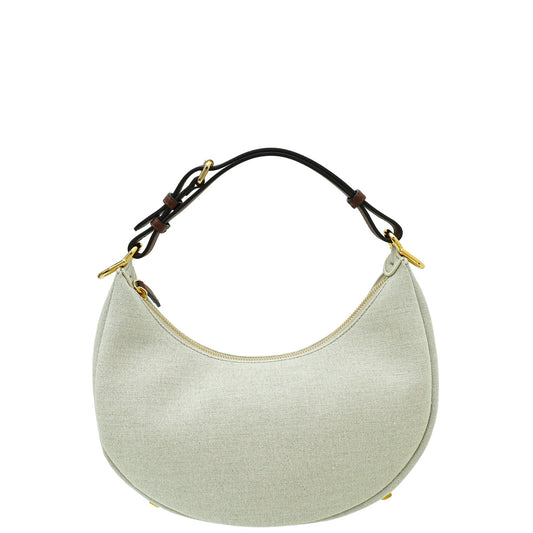 Fendi Grezzo Ghianda Vitello Grace Fendigraphy Hobo Small Bag