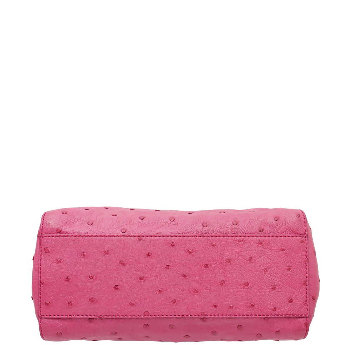 Fendi Fuchsia Ostrich Mini Peekaboo Bag