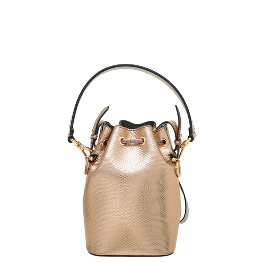 Fendi Rose Gold Mon Tresor Karung Mini Bag