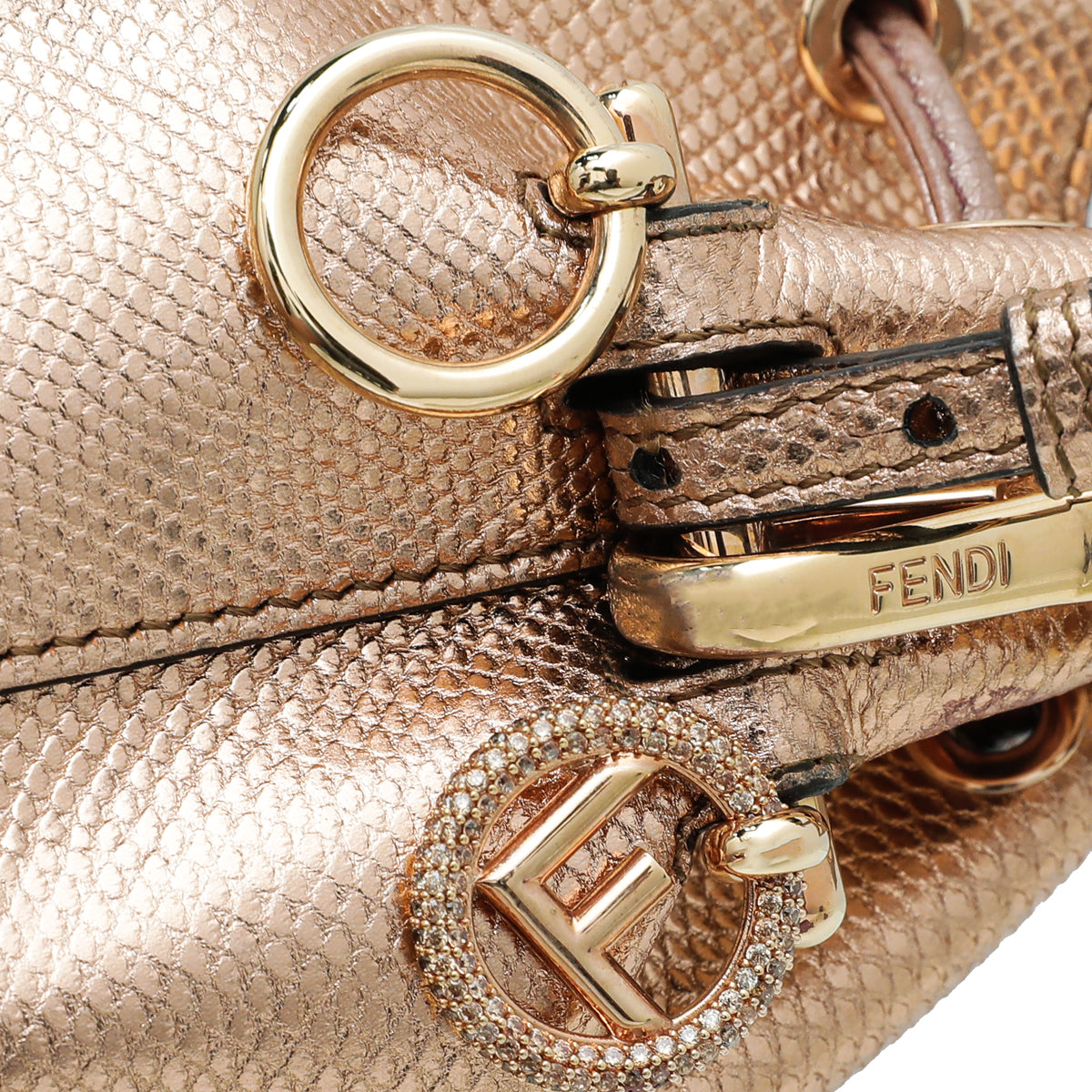 Fendi Rose Gold Mon Tresor Karung Mini Bag