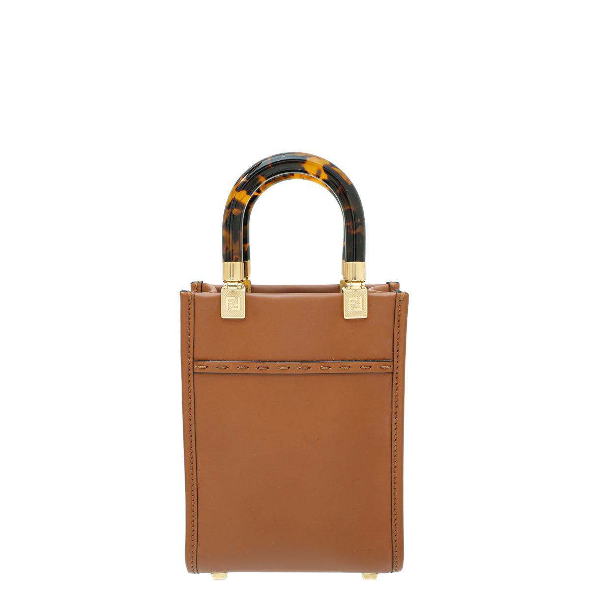 Fendi Brown Mini Sunshine Shopper Bag