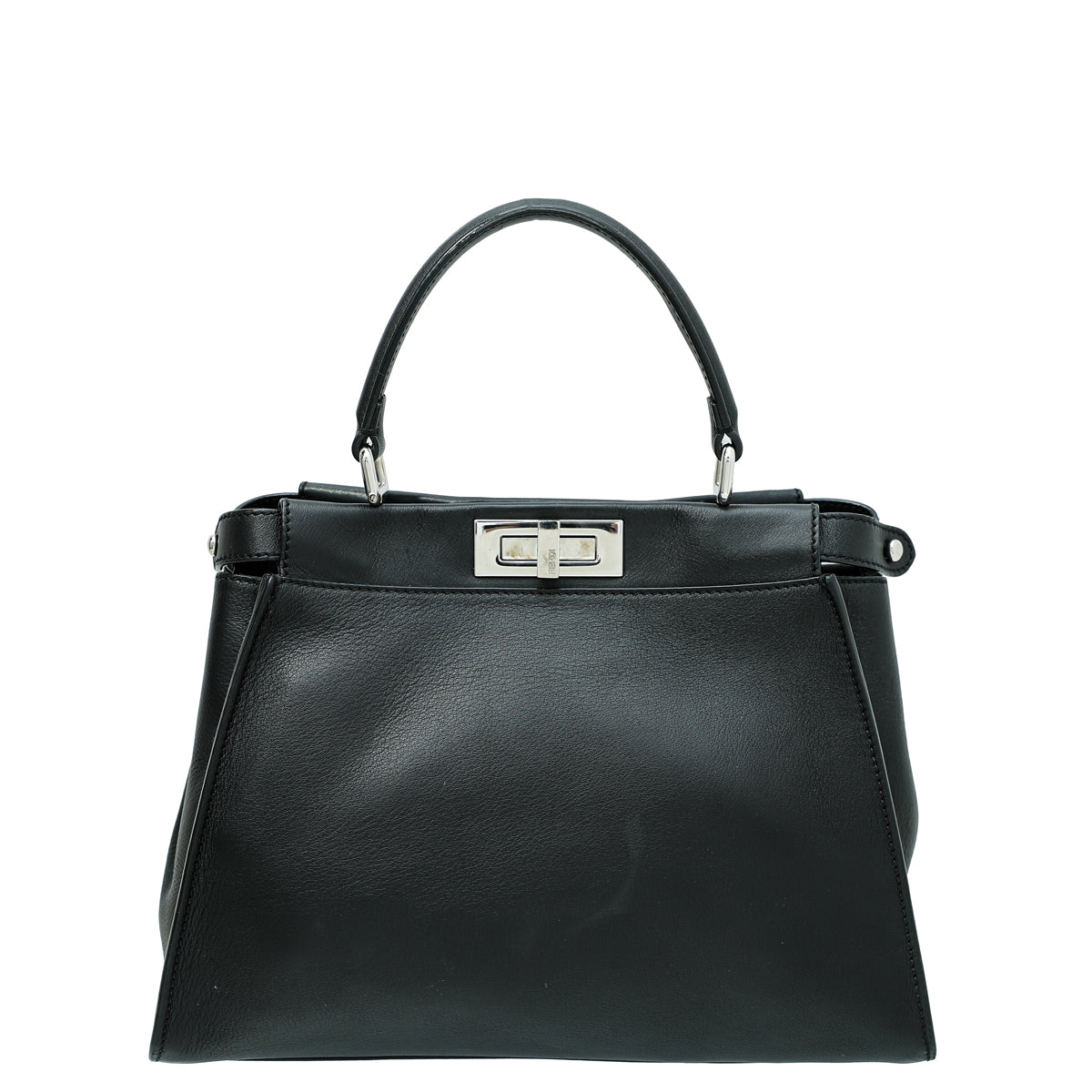 Fendi Black Iconic Peekaboo Regular Bag