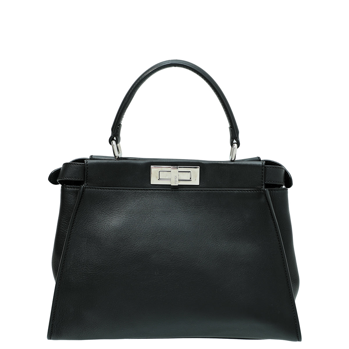 Fendi Black Iconic Peekaboo Regular Bag