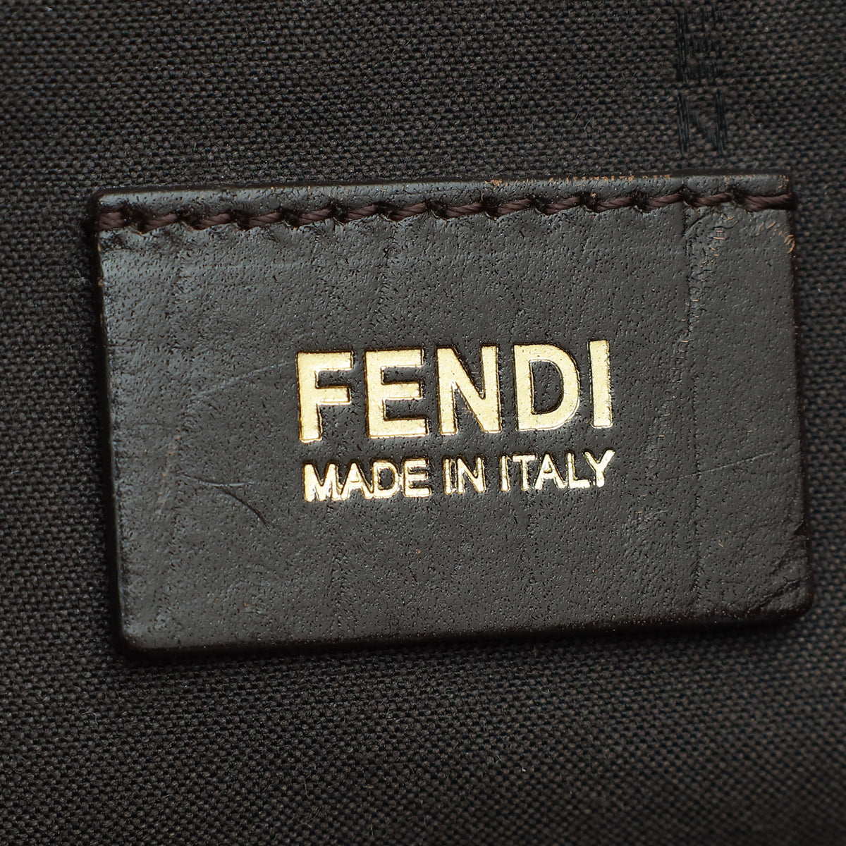 Fendi Tobacco Zucca Mia Flap Shoulder Bag