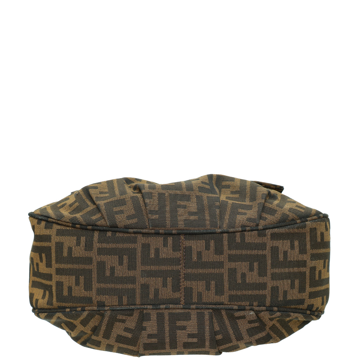 Fendi Tobacco Zucca Mia Flap Shoulder Bag