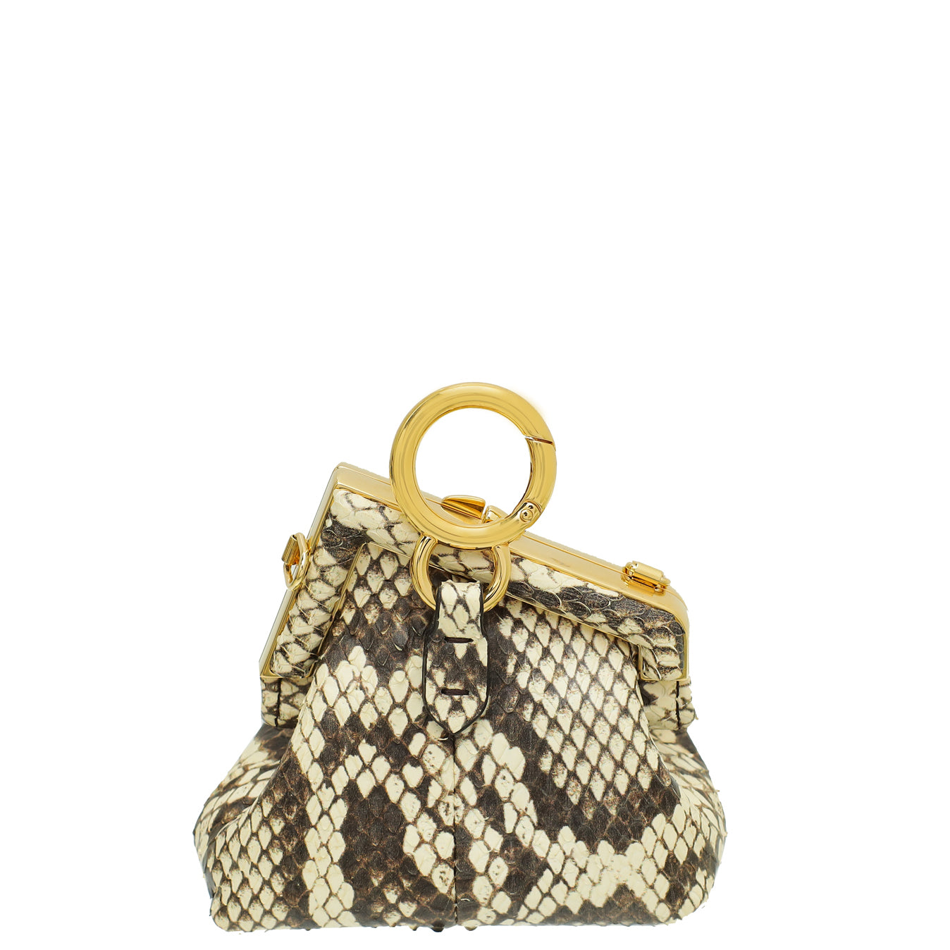 Fendi Bicolor Nano "Fendi First" Chain Charm Bag