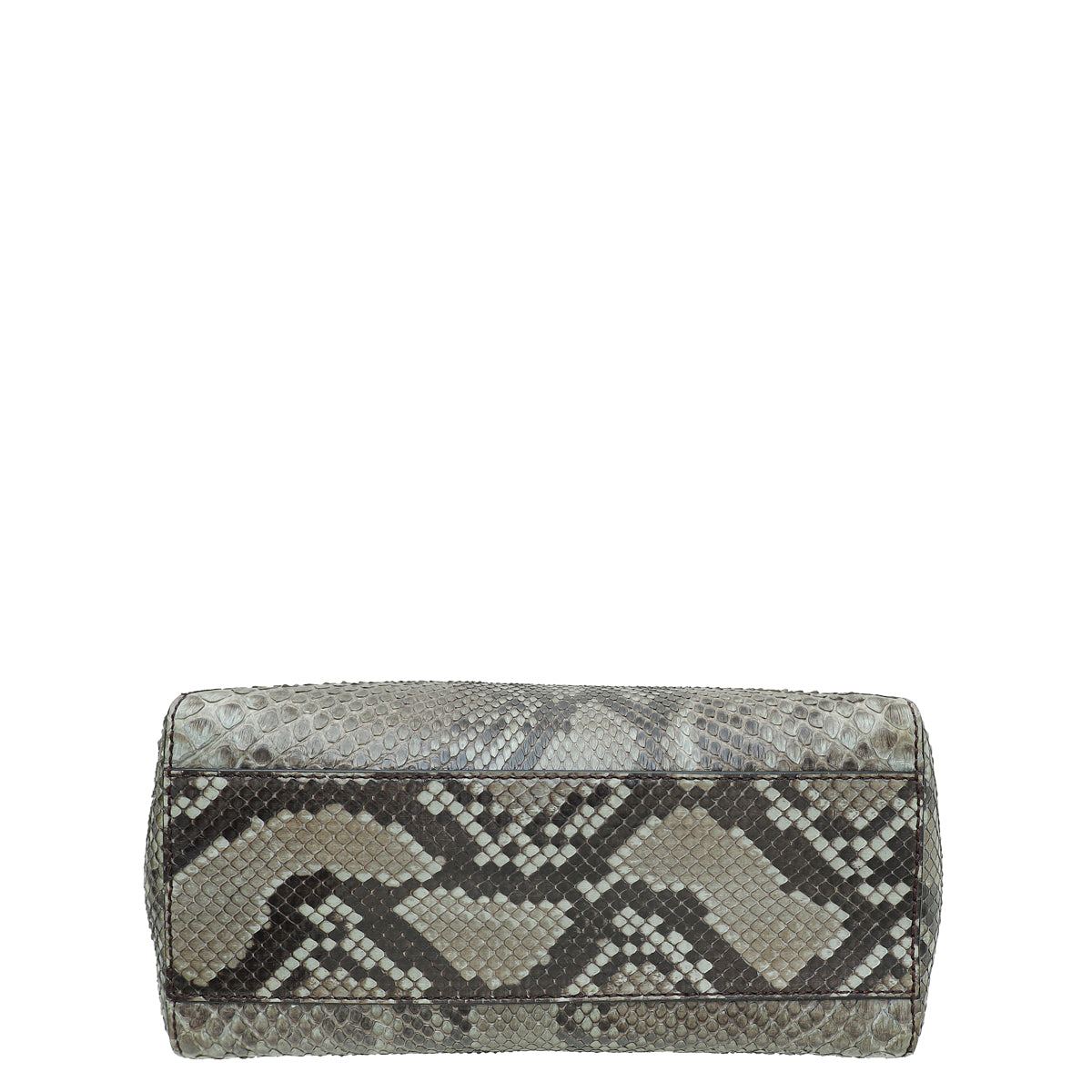 Fendi Asphalt Grey Python Peekaboo Mini Bag