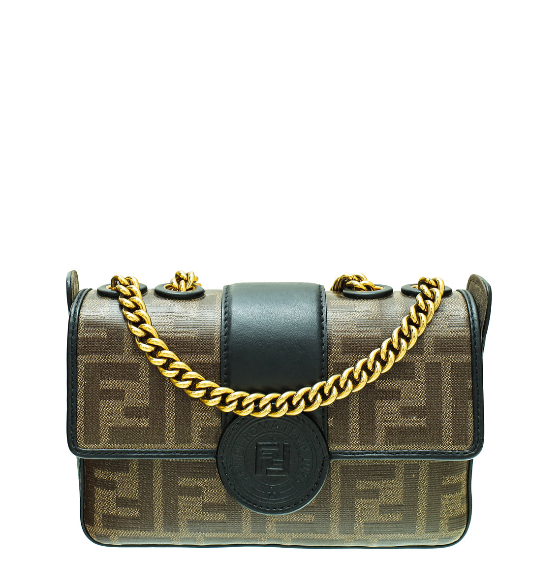 Fendi Bicolor FF 1974 Mini Double F Crossbody Bag