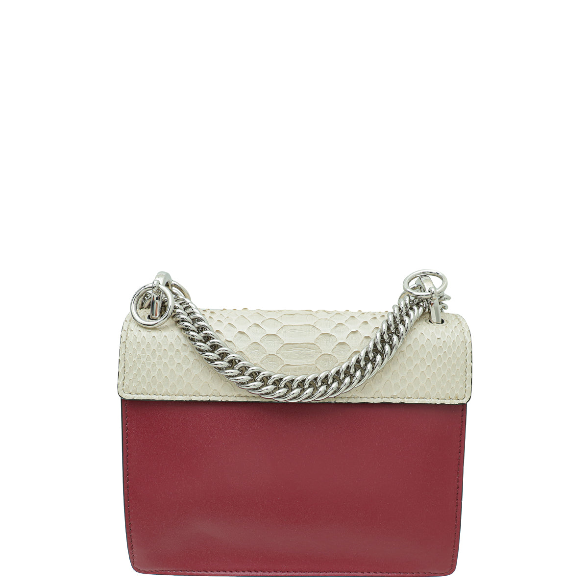 Fendi Bicolor Kan I Python Small Shoulder Bag