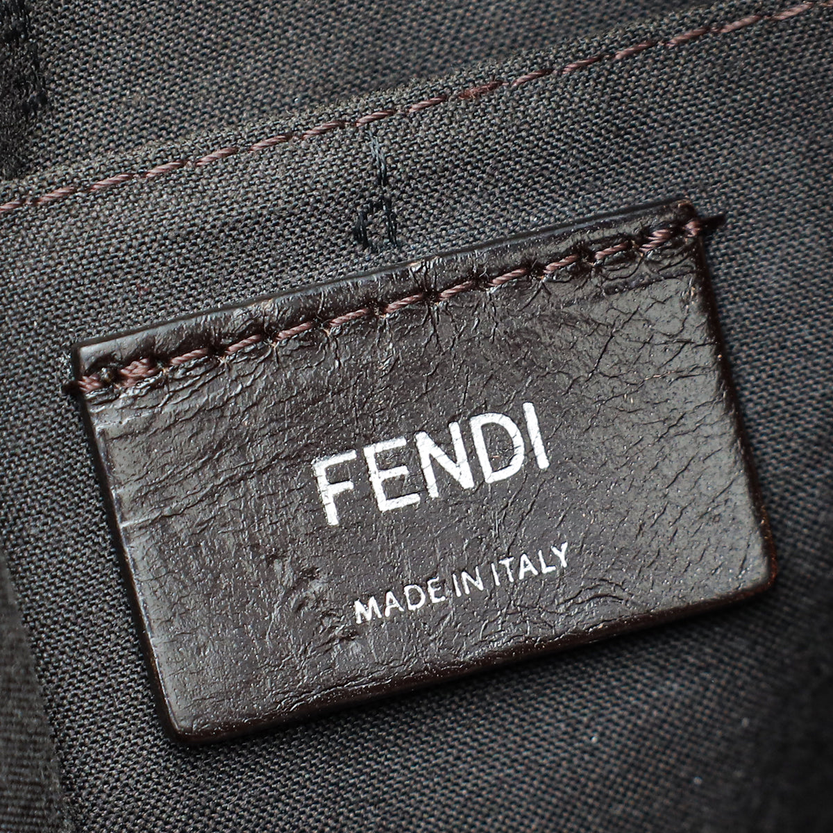 Fendi Tobacco FF Zucca Messenger Crossbody Bag