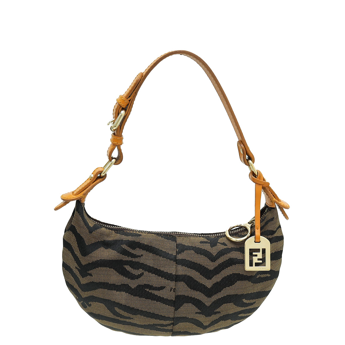 Fendi Tobacco Tiger Hobo Mini Bag