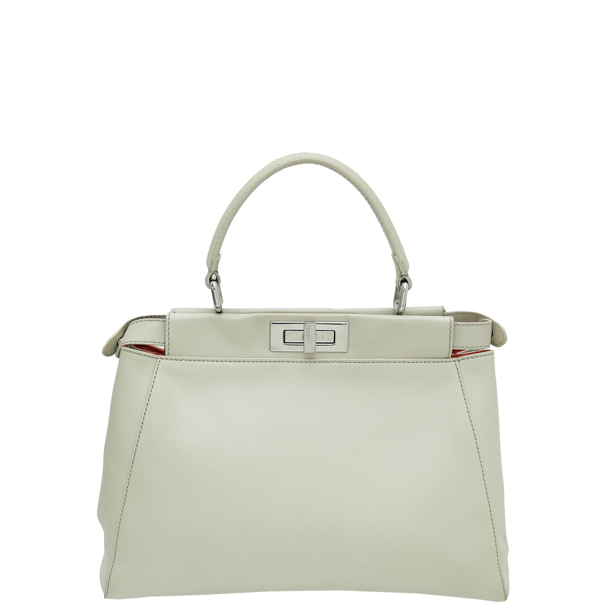 Fendi Cream Peekaboo Regular Bag