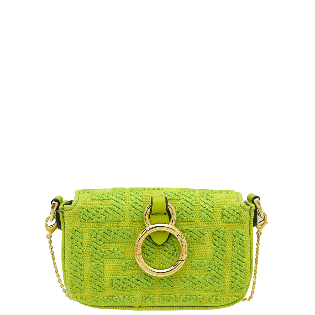 Fendi Avocado Green Nano Baguette Bag Charm