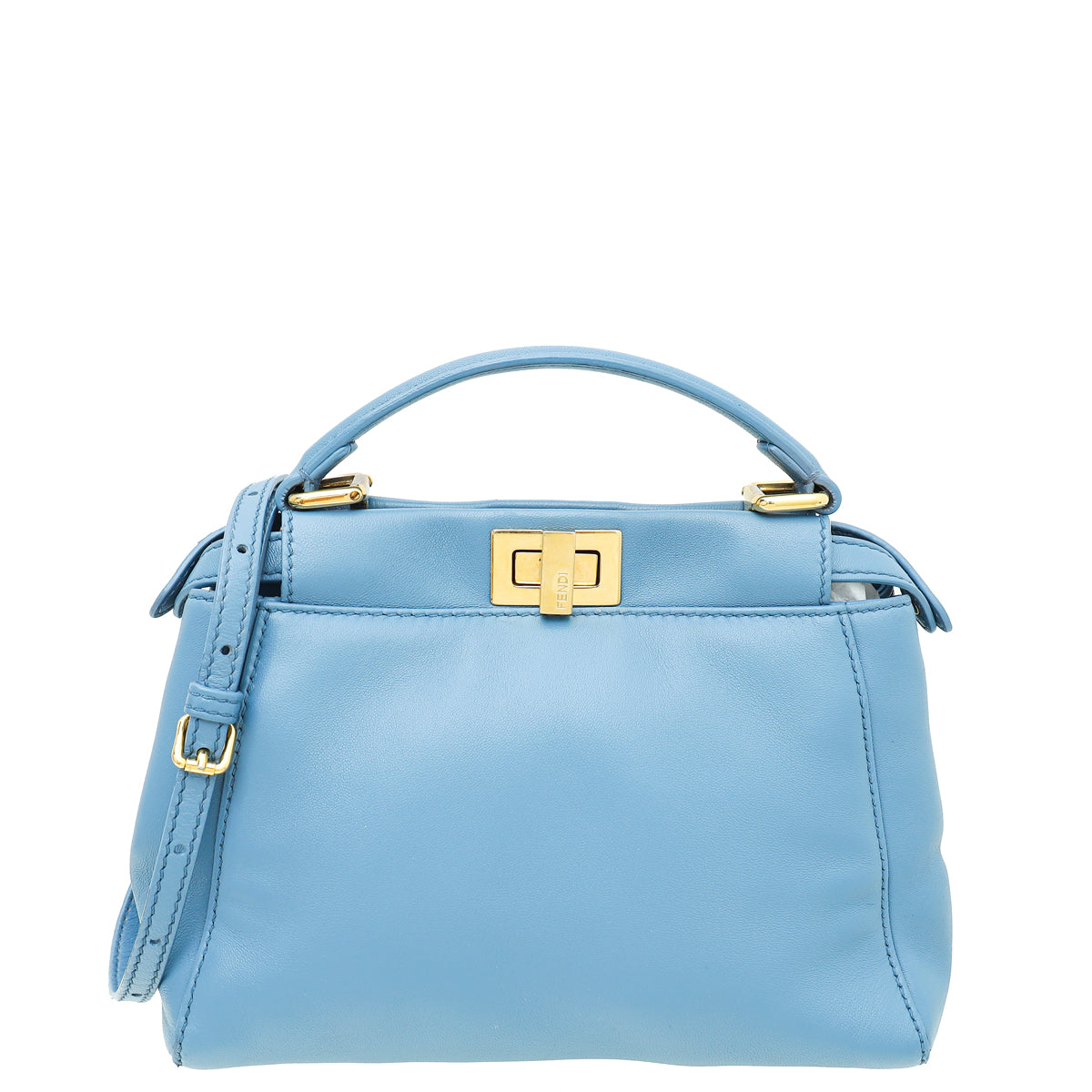 Fendi Blue Peekaboo Mini Bag