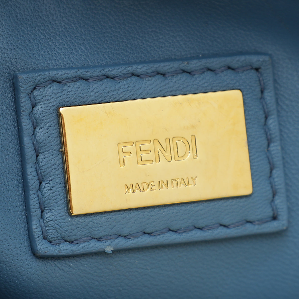 Fendi Blue Peekaboo Mini Bag