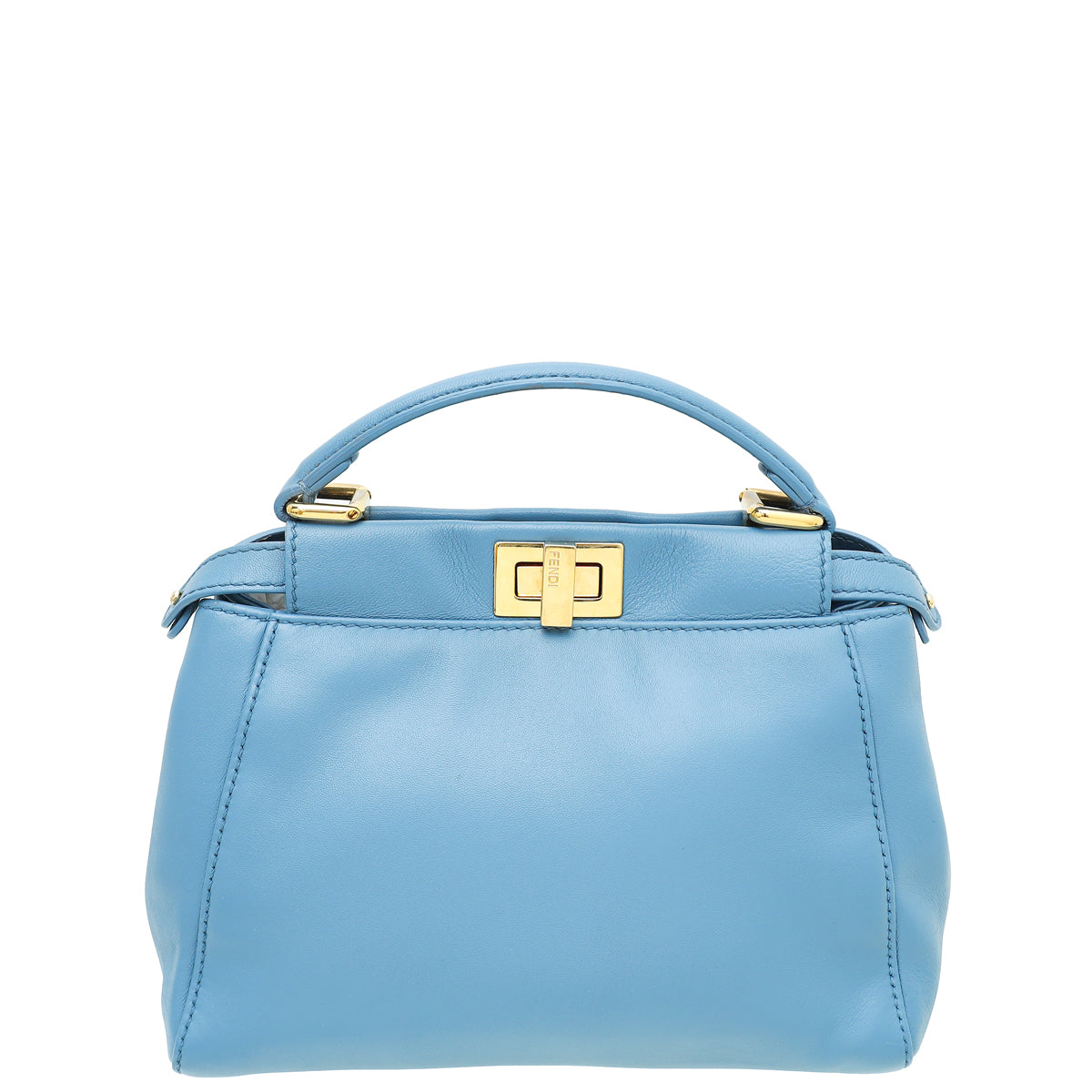 Fendi Blue Peekaboo Mini Bag