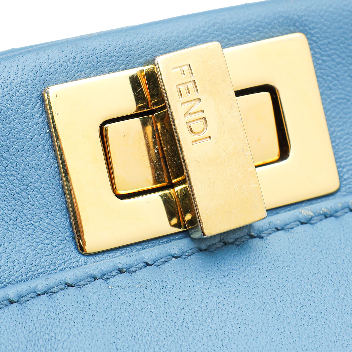 Fendi Blue Peekaboo Mini Bag