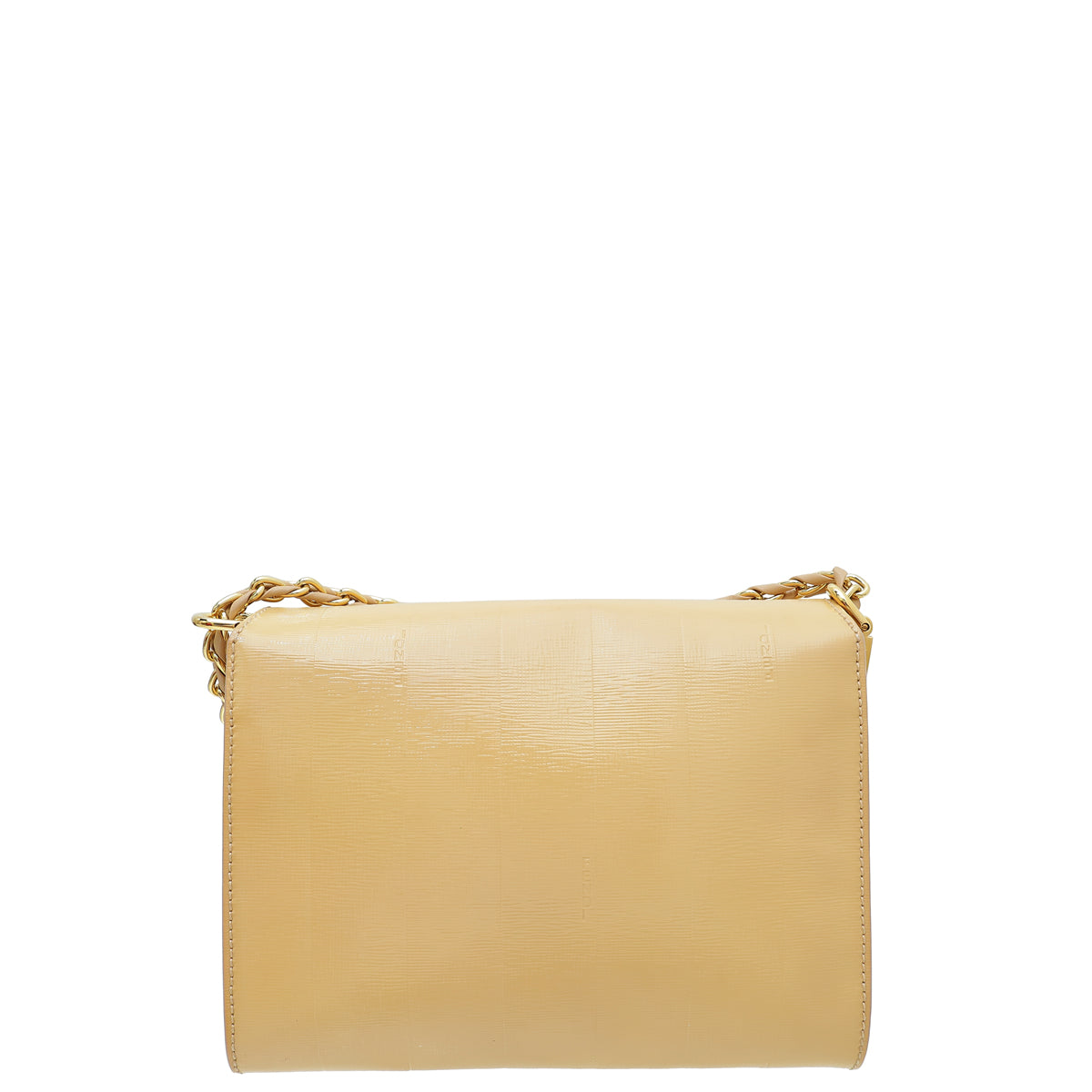 Fendi Beige Pequin Claudia Small Bag