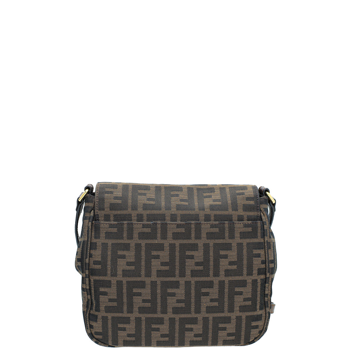 Fendi Tobacco Zucca Crossbody Flap Bag