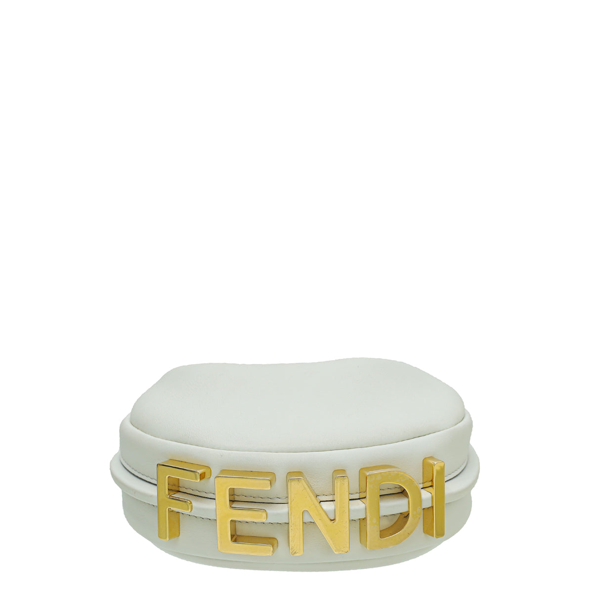 Fendi White Fendigraphy Nano Bag