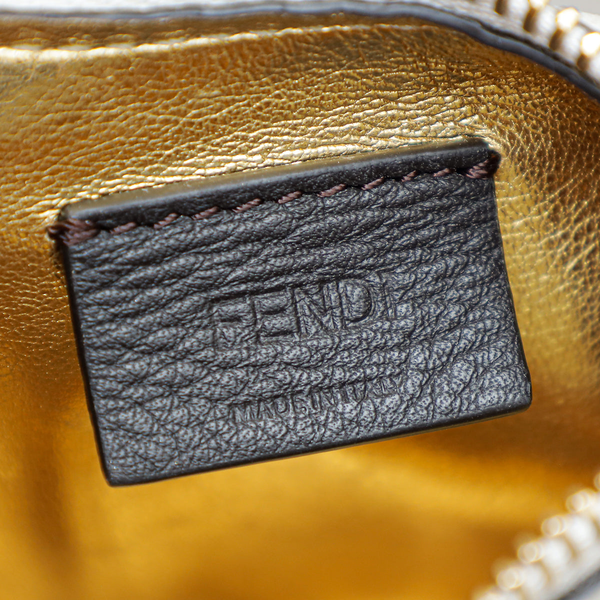 Fendi White Fendigraphy Nano Bag