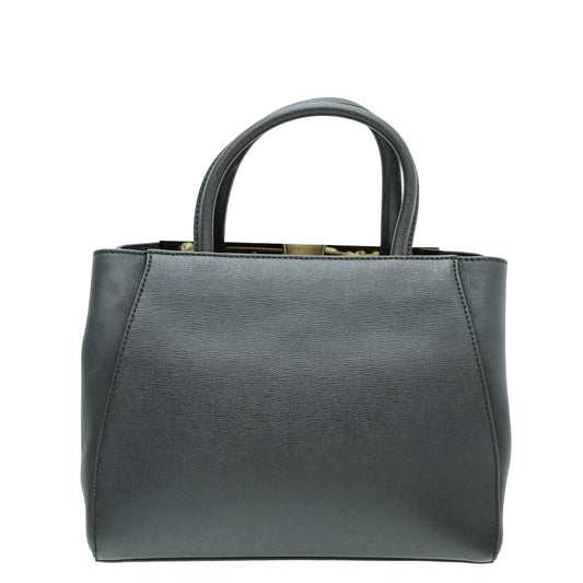 Fendi Black 2 Jours Petite Bag W/ S Initial