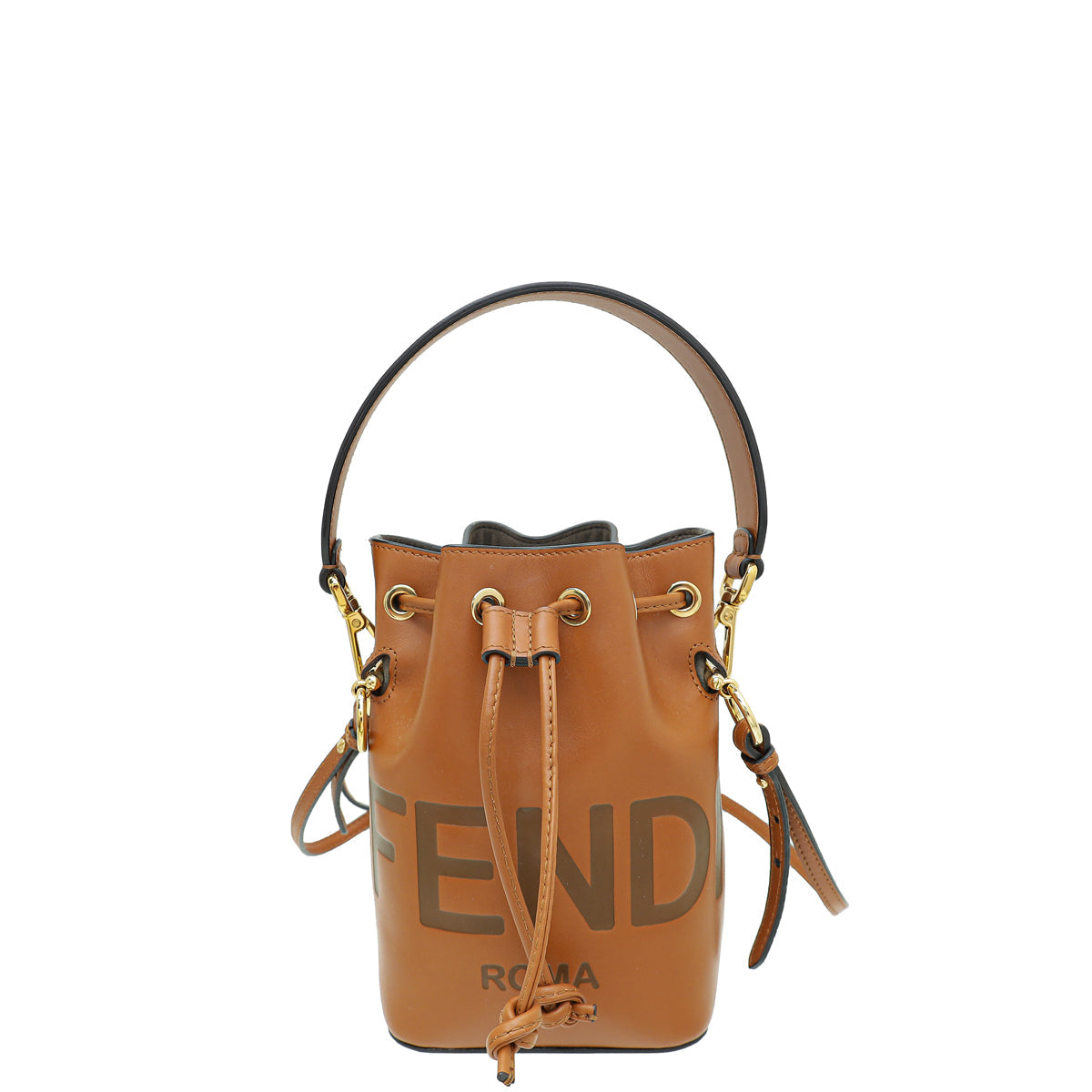 Fendi Tan Logo Mon Tresor Mini Pocket Bag