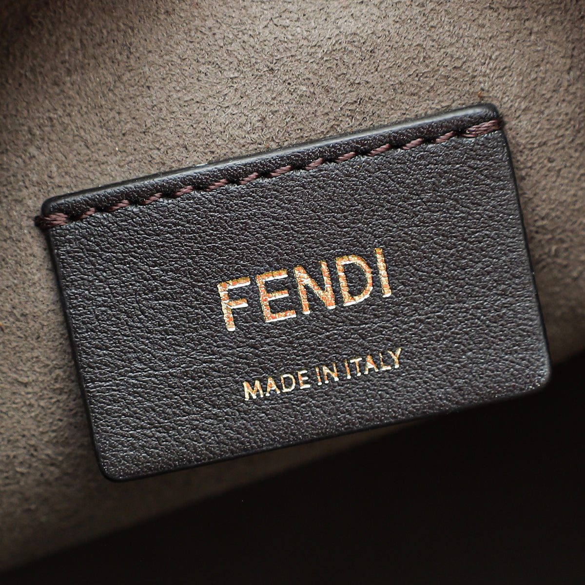 Fendi Tan Logo Mon Tresor Mini Pocket Bag