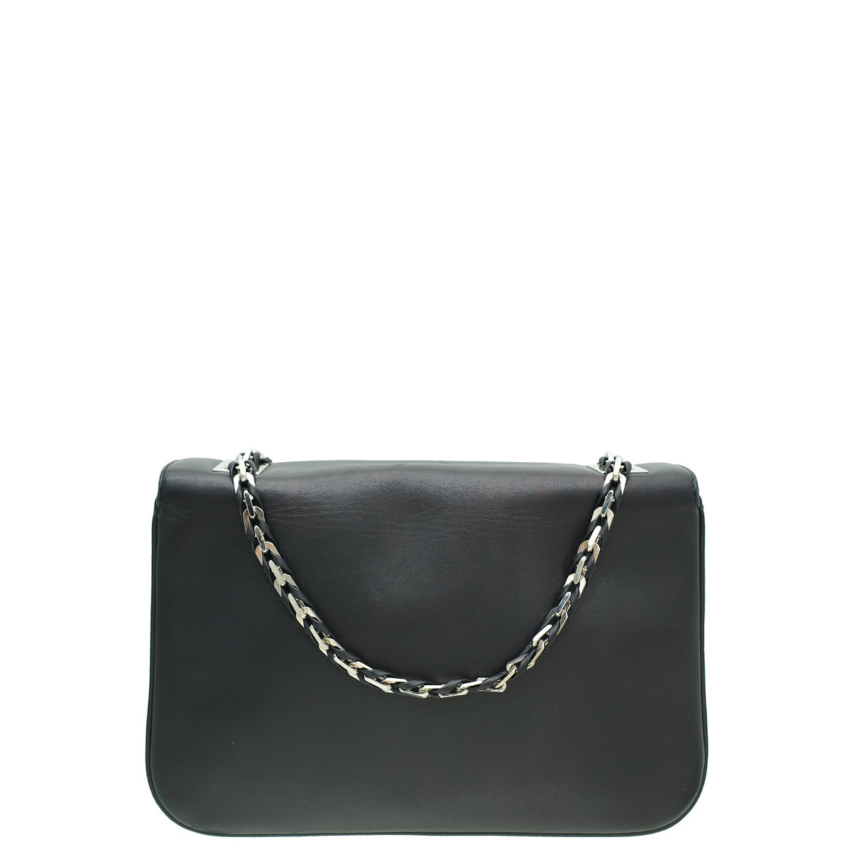 Fendi Black Be Baguette Flap Bag