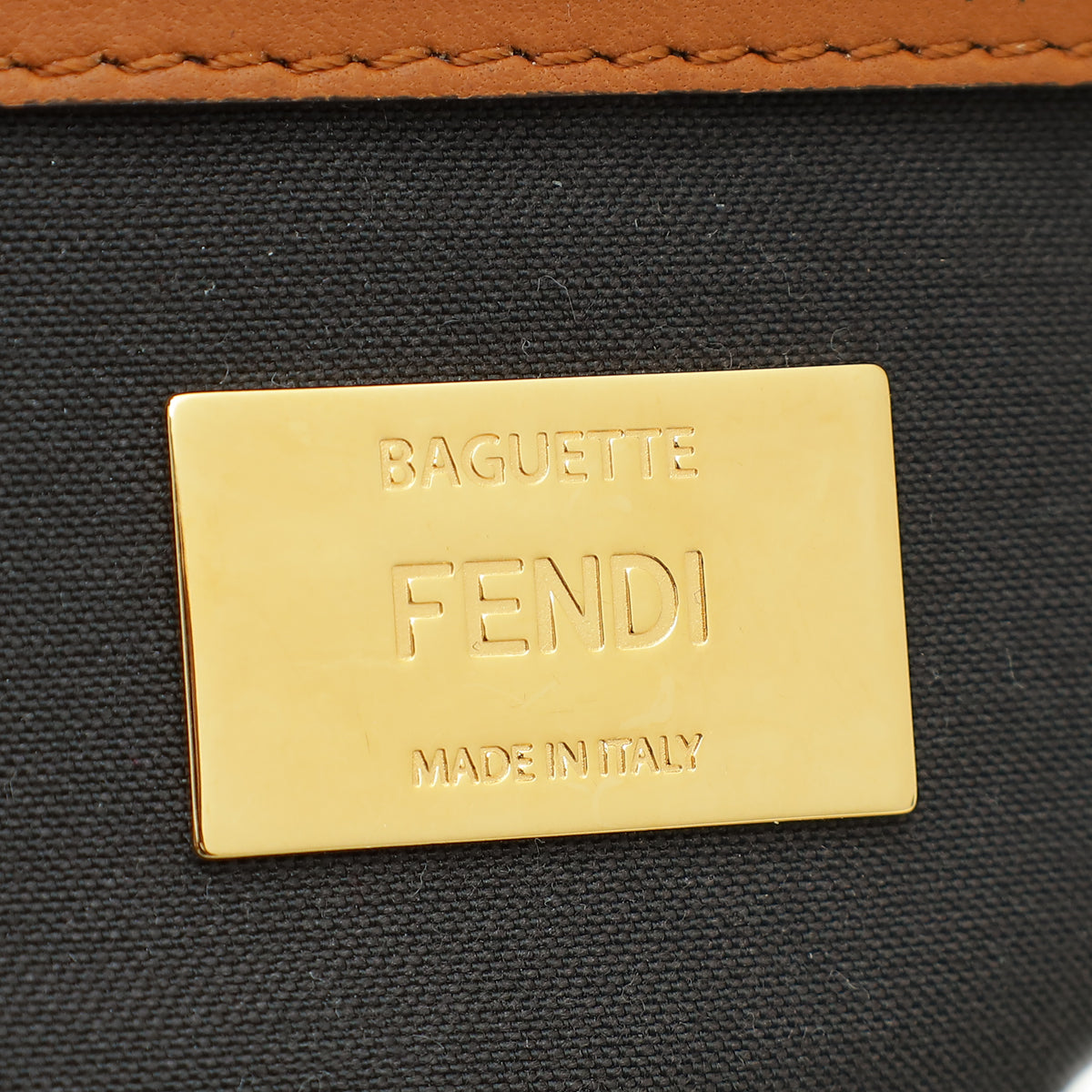 Fendi Bicolor Velvet Soft Nappa Cow Print Baguette Chain