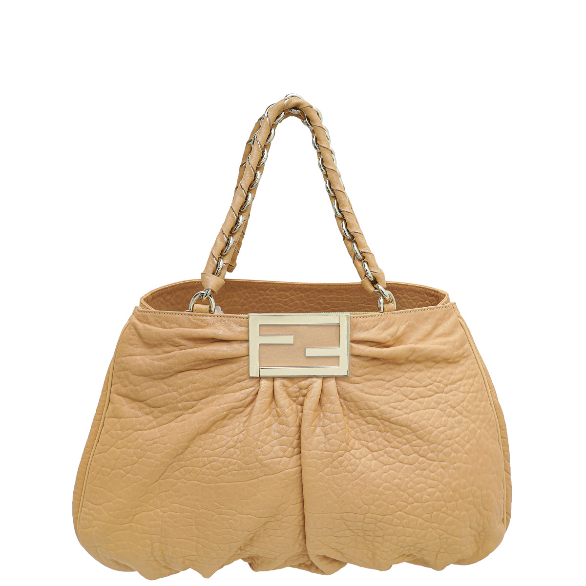 Fendi Beige Mia Large Shoulder Bag