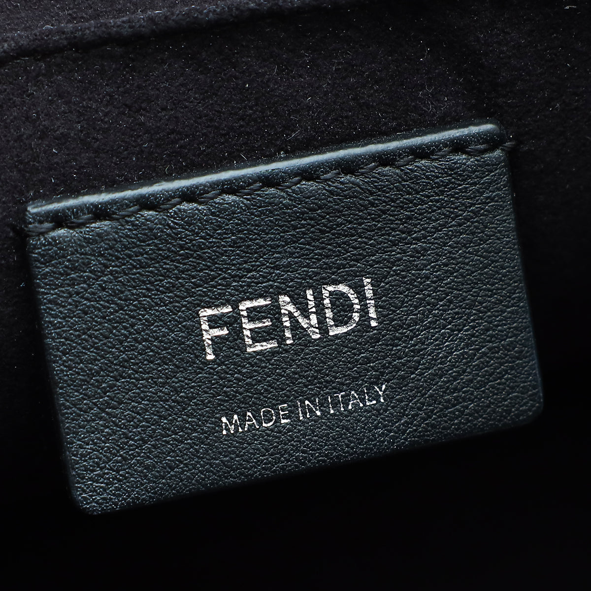 Fendi Bicolor Velvet Kan I F Flap Medium Bag