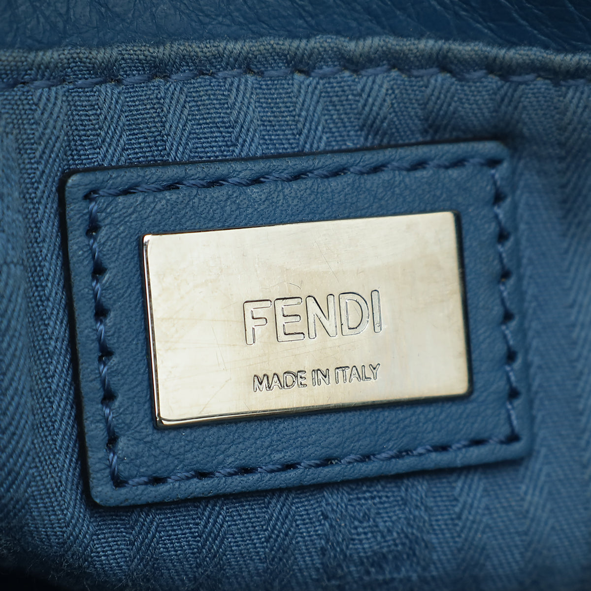 Fendi Blue 2 Jours Petite Bag