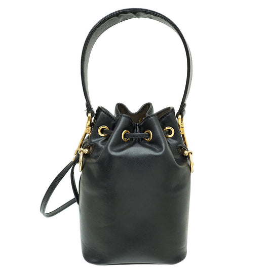 Fendi Black Mon Tresor Mini Bucket Bag