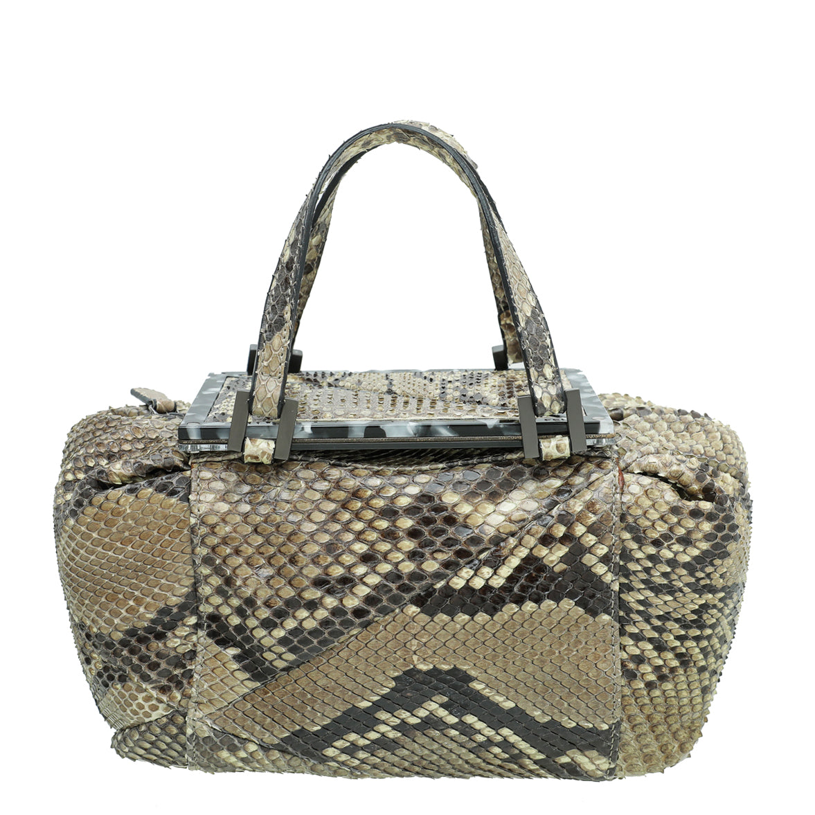 Fendi Natural Python Mirror Pouch