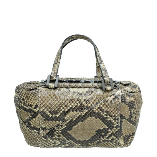 Fendi Natural Python Mirror Pouch