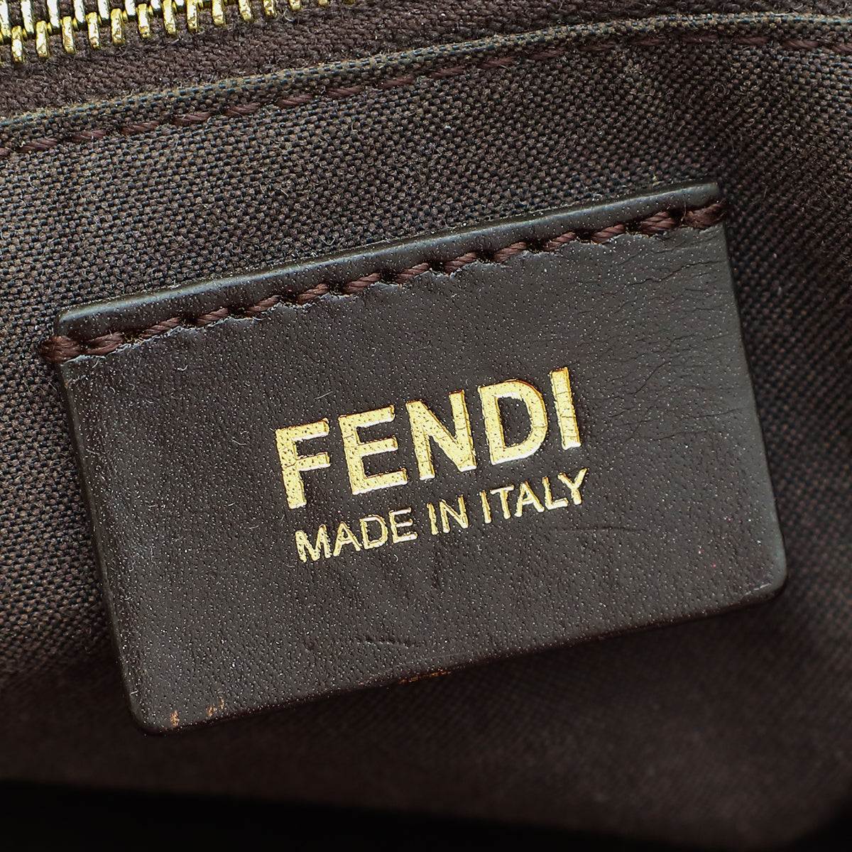 Fendi Bicolor Pequin Roll Tote Bag