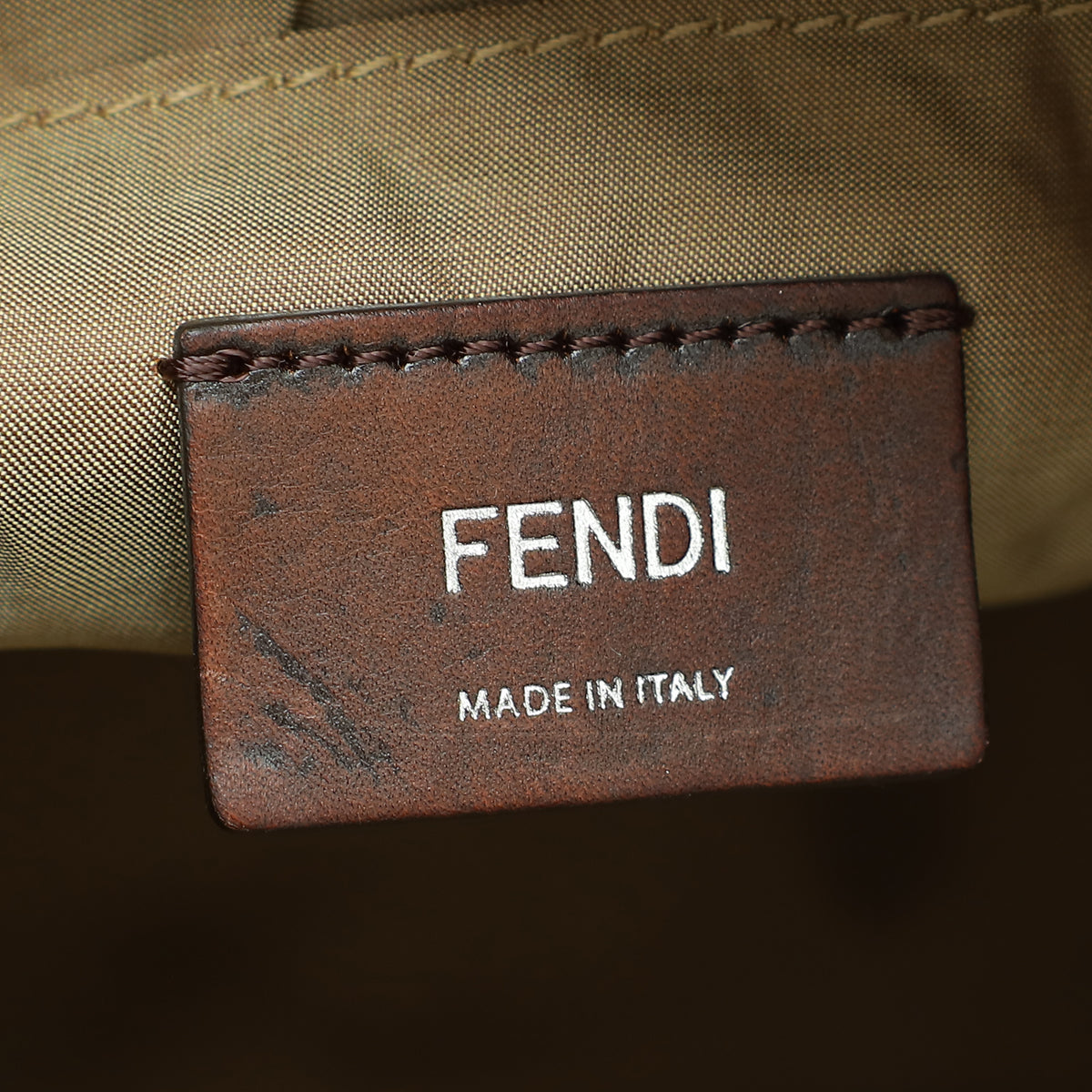 Fendi Brown Zucchino Diaper Bag w/ Changing Pad